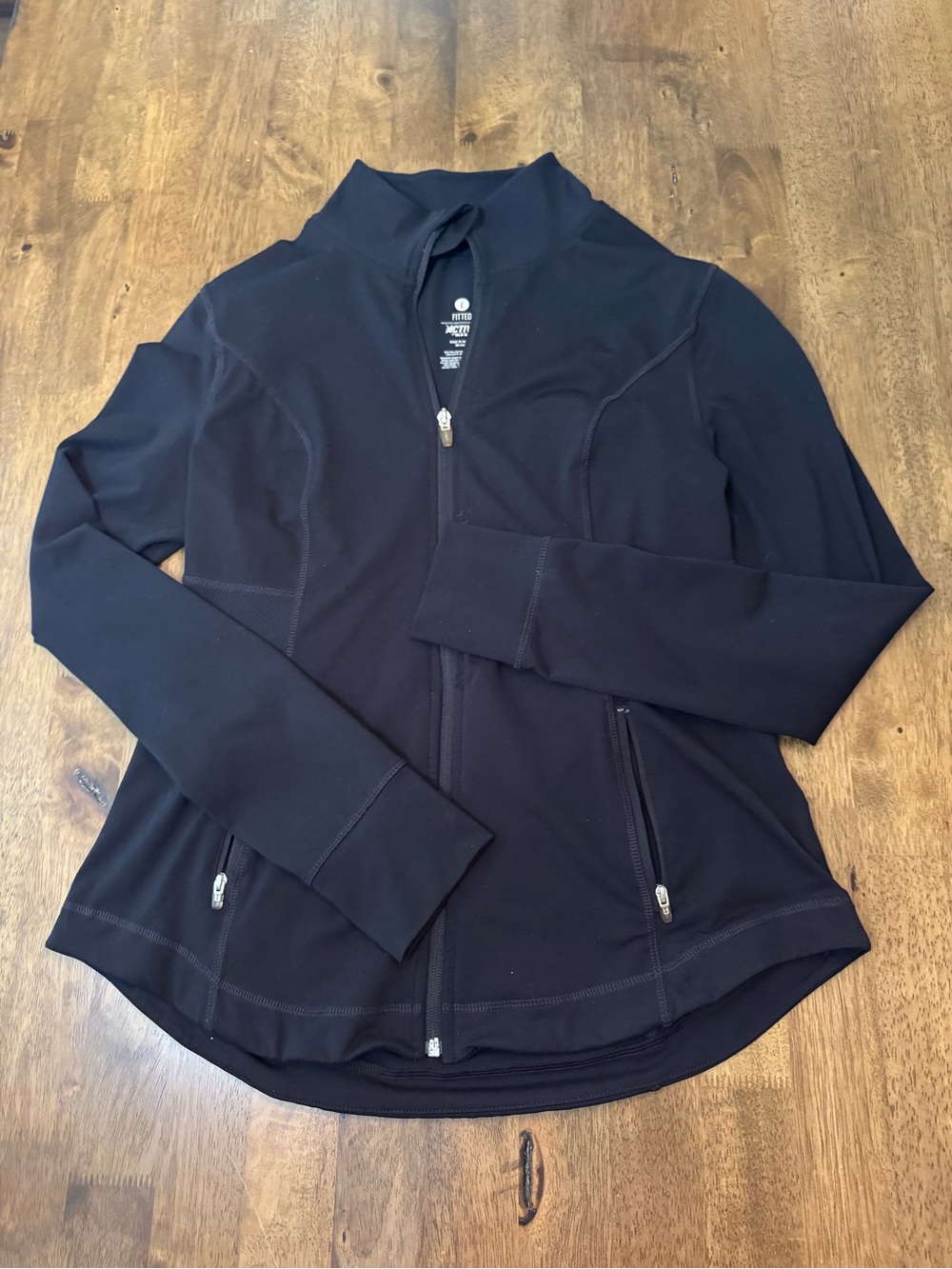 Old Navy Active Compression Full Zip Up Athletic Jacket Black Large